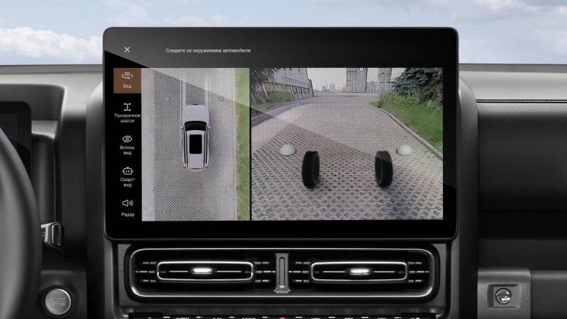 Камера кругового обзора 360 с функцией «прозрачного капота»